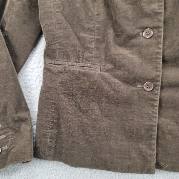Ann Taylor Loft Stretch Jacket Womens 8 Brown‎ Buttons Long Sleeve - Picture 9 of 14